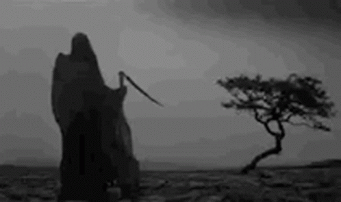 Gif animé gothique grande faucheuse